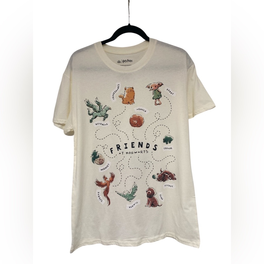 Warner Bros. Harry Potter Cream T-Shirt M EUC